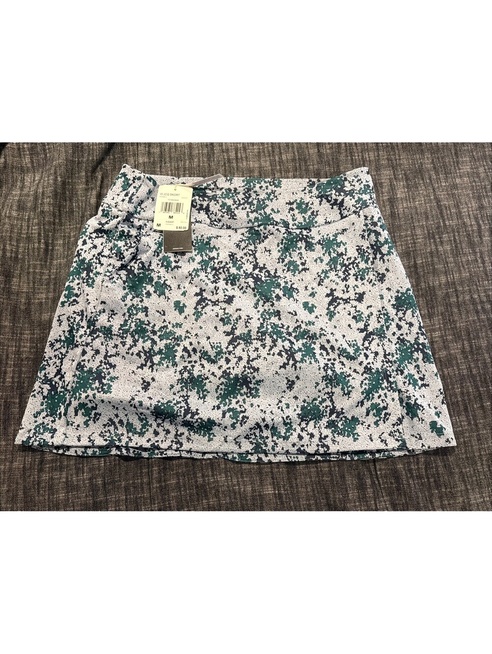 Adidas Essentials Jacquard Wonder Blue Skort Women Size M NWT MSRP $80 HY7171